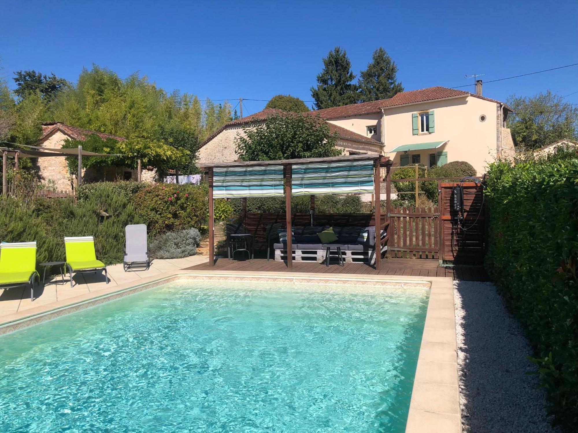 Gite La Terrasse - Private Pool Soturac Bagian luar foto